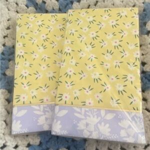Nique Yellow and Lavender Floral Napkins - 2 pack